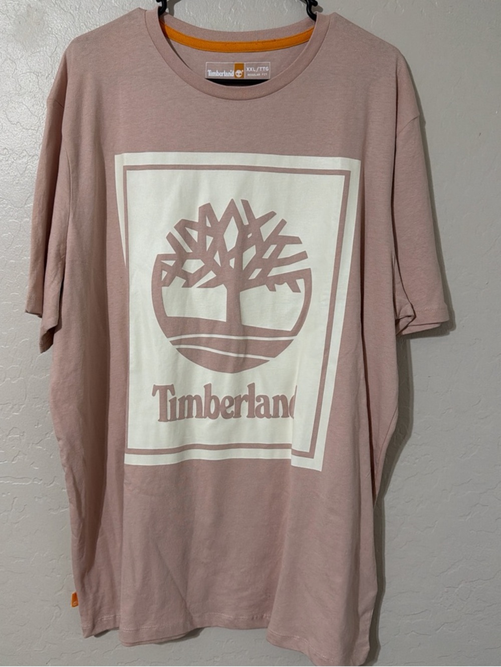Timberland Dusty Pink Graphic Logo Tee